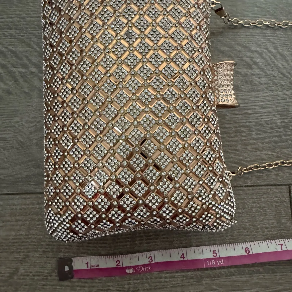 Boutique Alessia Sparkling Stone Chained Evening Purse - Image 3