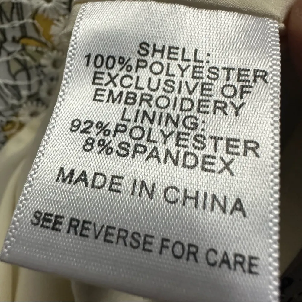 Lucy Paris Opal Eyelet Prairie Embroidered Floral Print Cottage Core Dress Large - Image 12