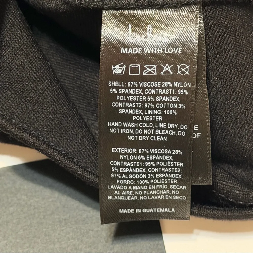 Lulu’s Confident Essence Black and White Mesh Long Sleeve Bodysuit sz L, NWT - Image 15