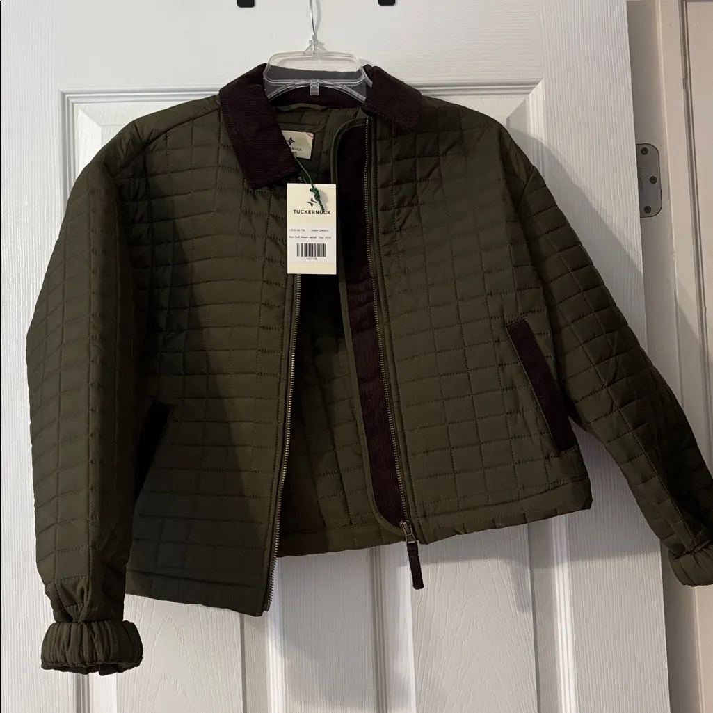 Tuckernuck Box Quilt Mason Jacket NWT Green Size undefined - Image 6