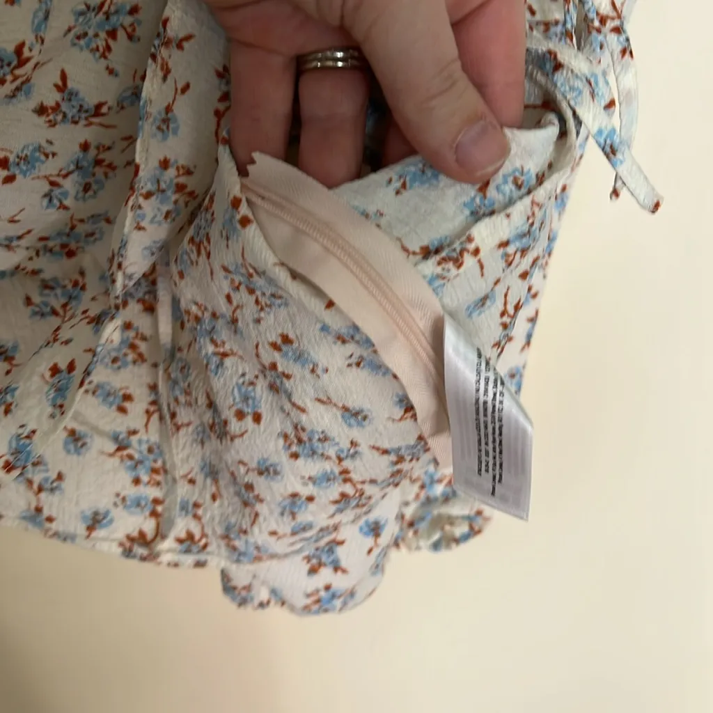 Primark Floral Milk Maid Top‎ with Corset Detail Size 8 - Image 6