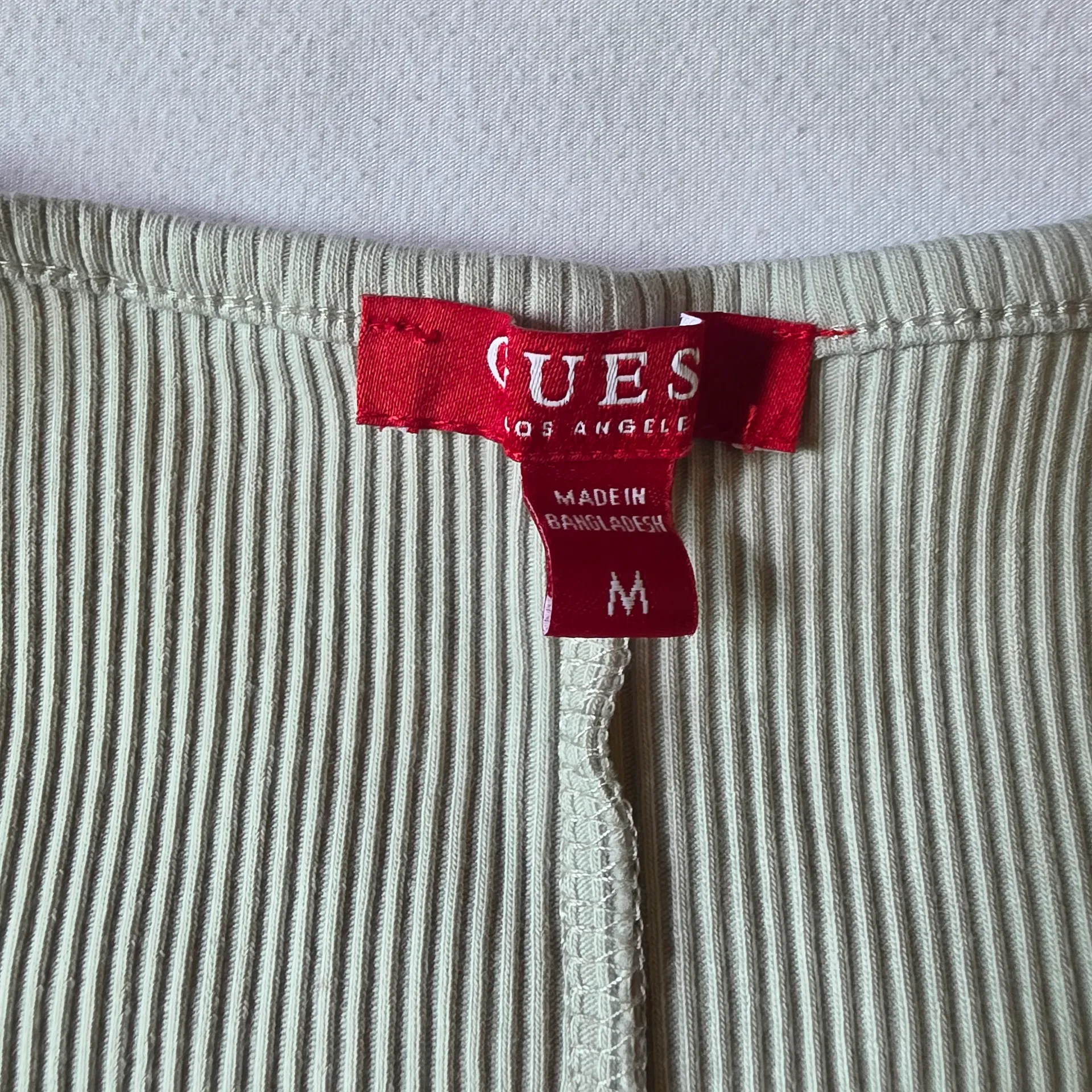 Guess Ribbed Short Sleeve Bodysuit - Light Green - Image 4