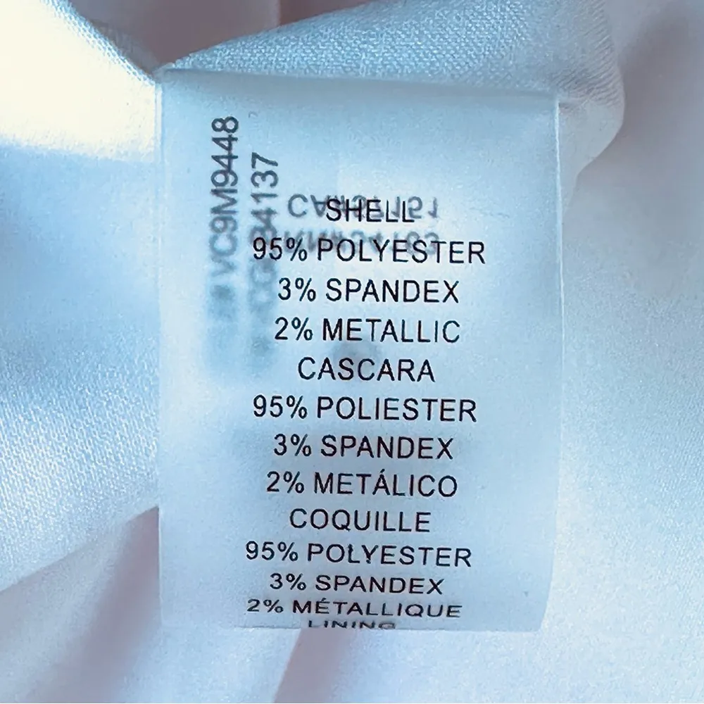 Vince Camuto Stripe Jacquard Dress in Coral White & Gold - Image 16