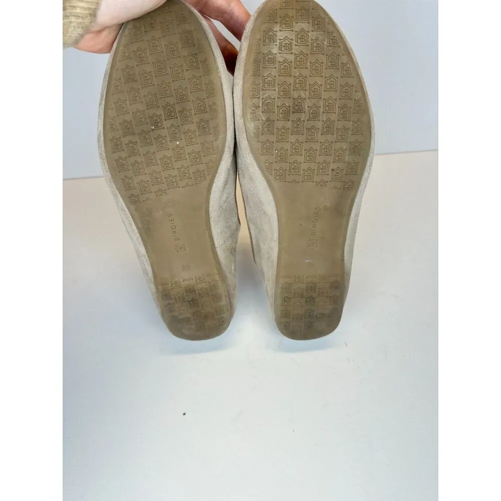 Birdies Women's Size 8.5 Beige Suede The Starling Slate Slip On Loafer EUC - Image 6