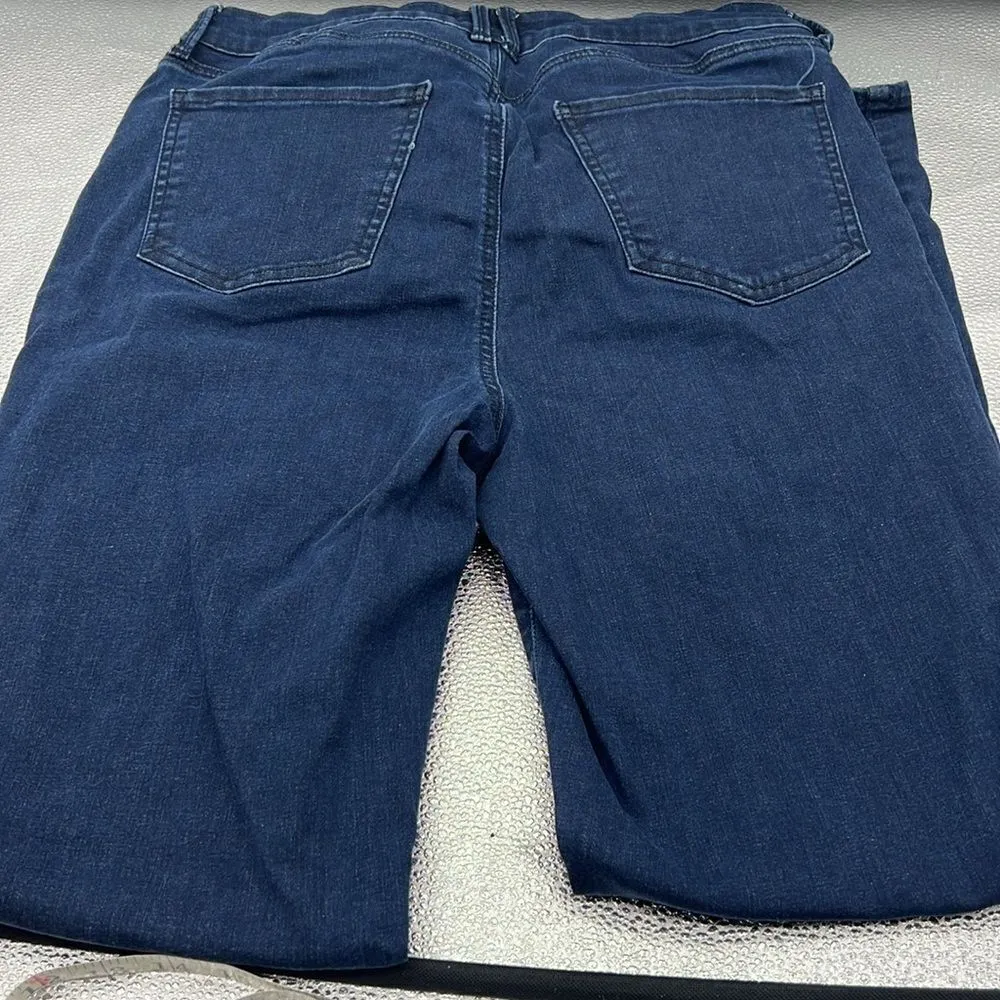 Curves 360 by NYDJ size 12 dark wash high rise straight leg jeans - Image 3