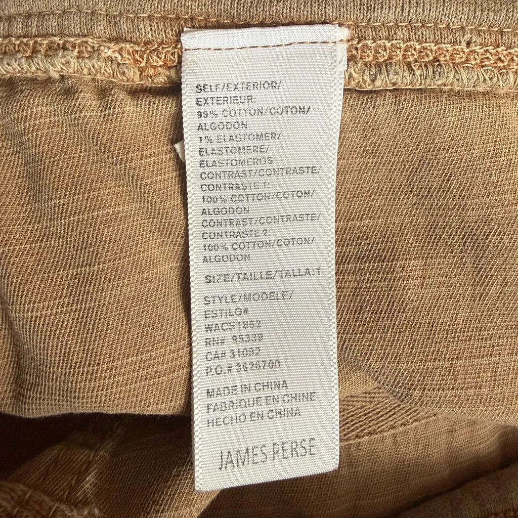 James Perse Women’s Sz 1 / Small Slub Cotton Pants in Tan - Image 7