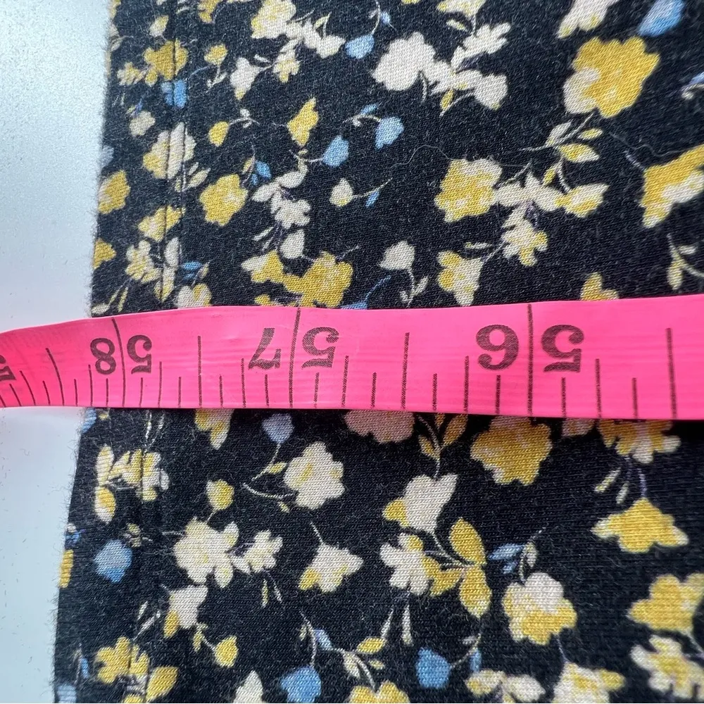 FAVORITE DAUGHTER The Apartment Smocked Floral Maxi Dress Sz M Blue Size M - Image 9