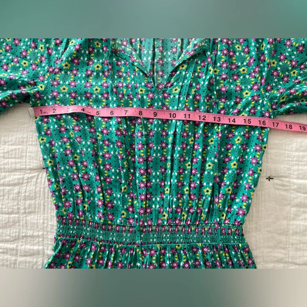 MATILDA JANE Brilliant Daydream Age of Aquarius Midi Dress Smocked Floral Size S - Image 6