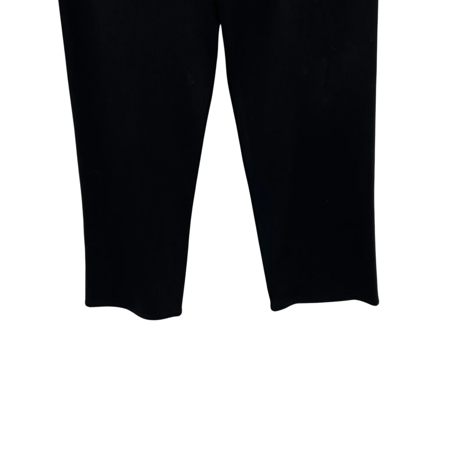 Exclusively Misook Knit Pants Pull-On Straight Leg Black Size Large Petite - Image 5