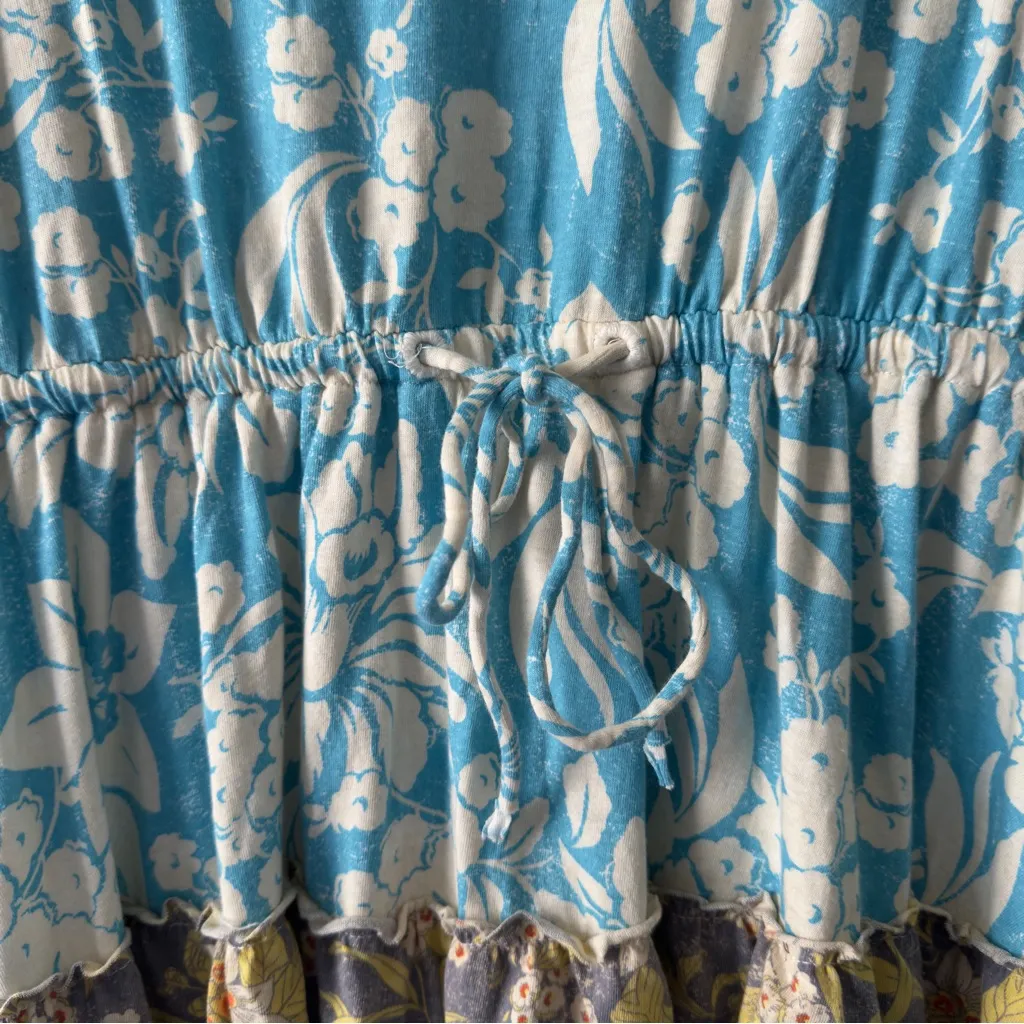 Daily Practice by Anthropologie Tiered Ruffle Mini Dress floral Flowy v-neck EUC - Image 7