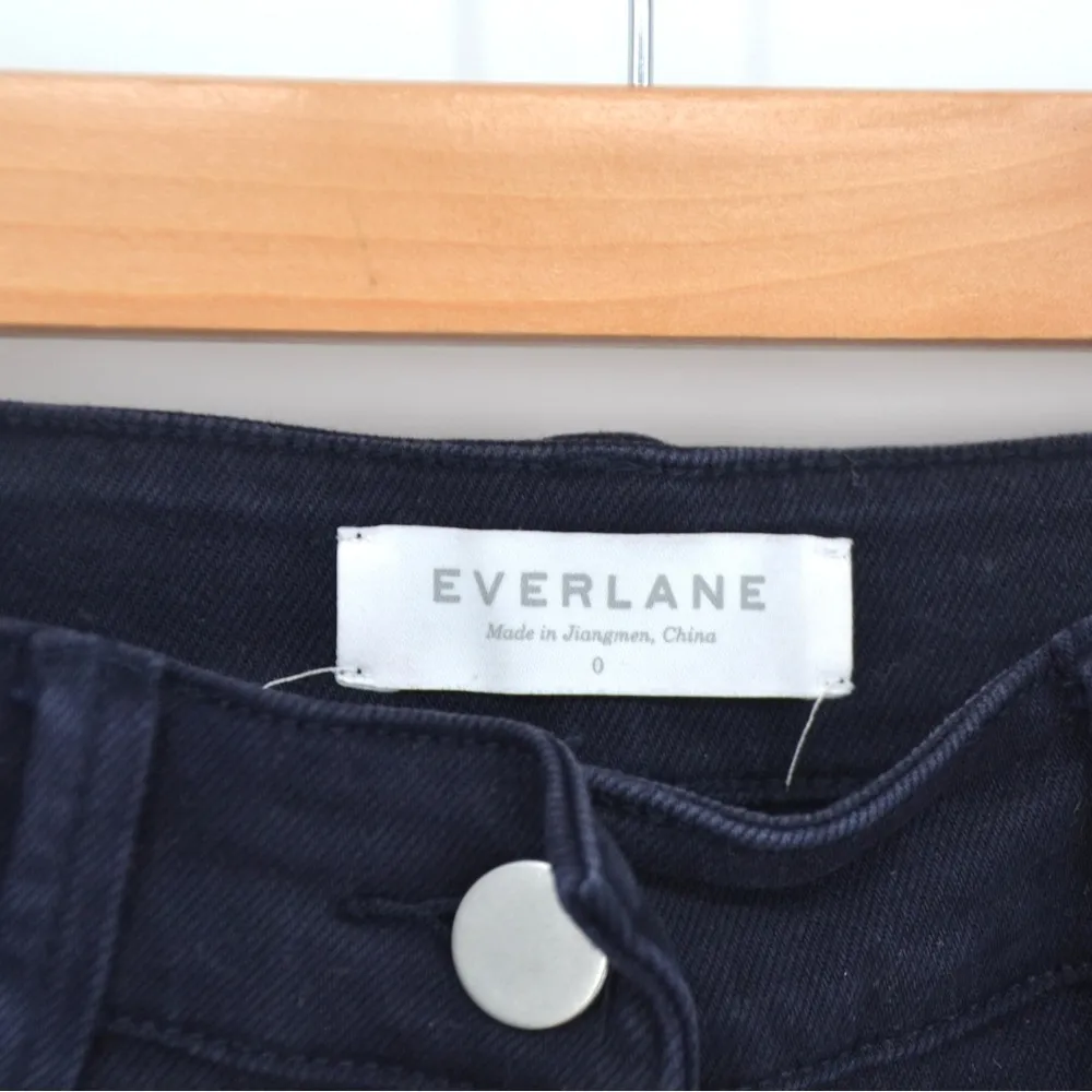 Everlane The Utility Wide Leg Crop Pants High Rise in Navy Blue Women's 0 - Image 6