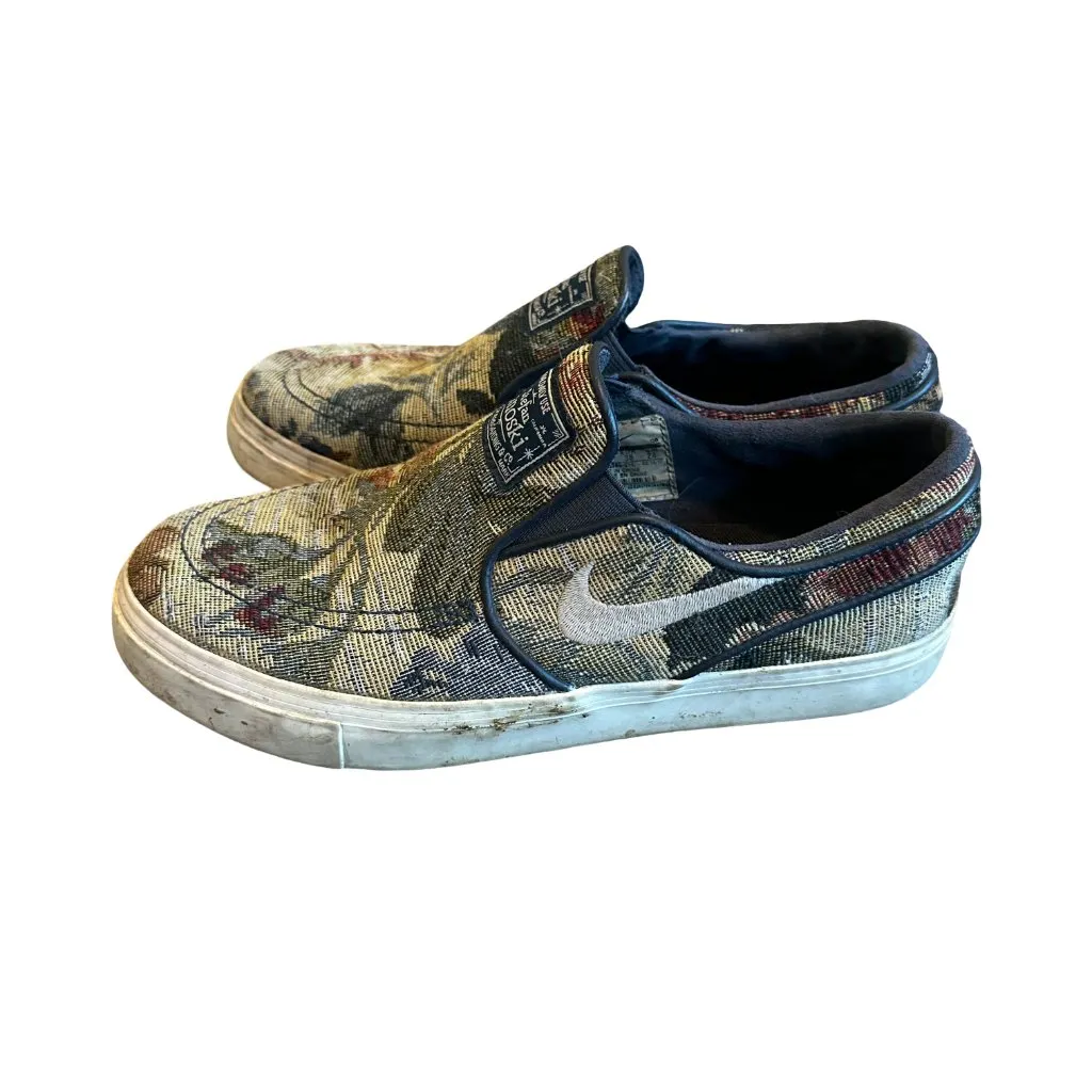 Nike Stefan Janoski Floral Tapestry Slip-On Shoes Rare Style Flats Size 5.5 Mens - Image 14