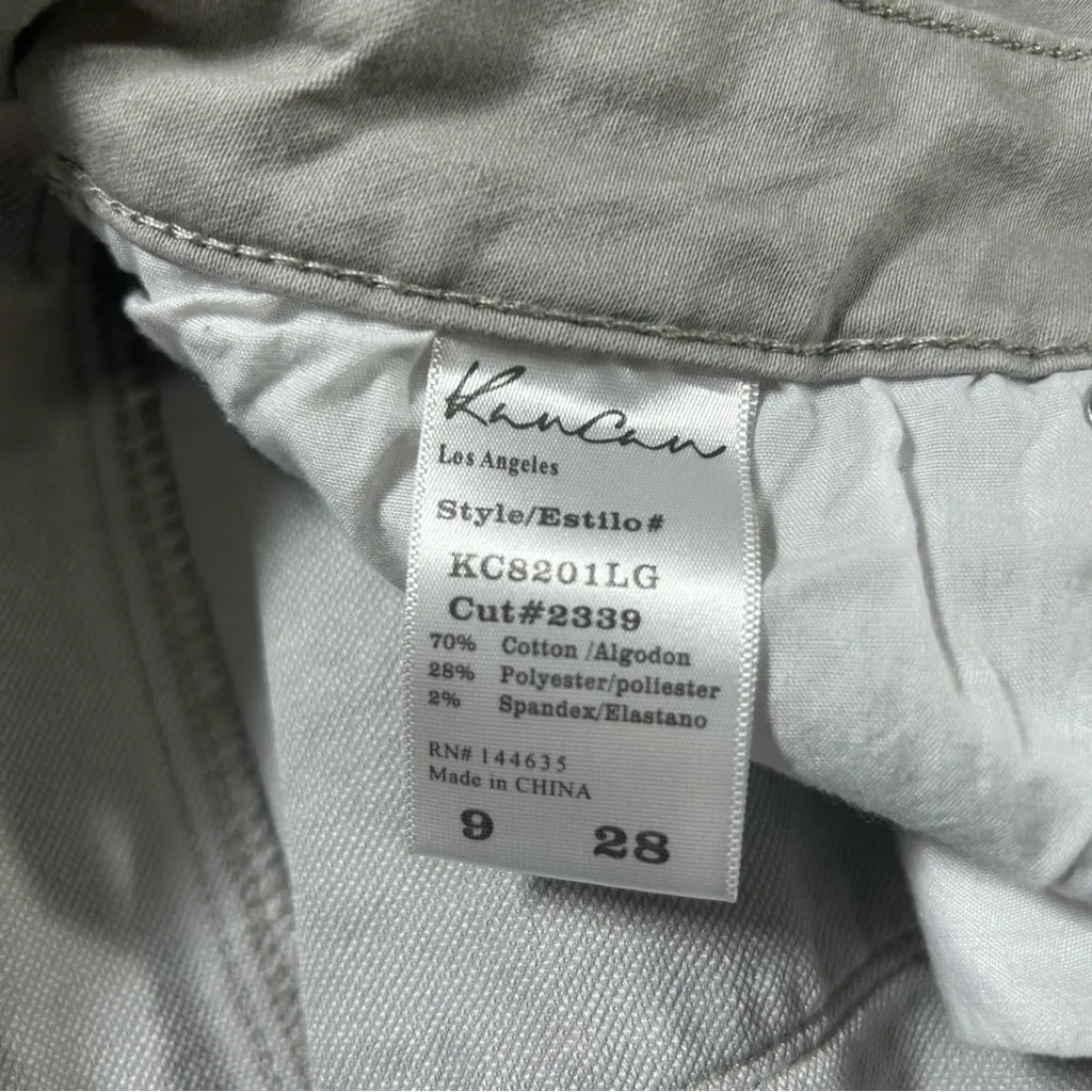 KanCan Gray Moto Pants Size 9 28 Skinny Biker Style Jeans Womens - Image 6