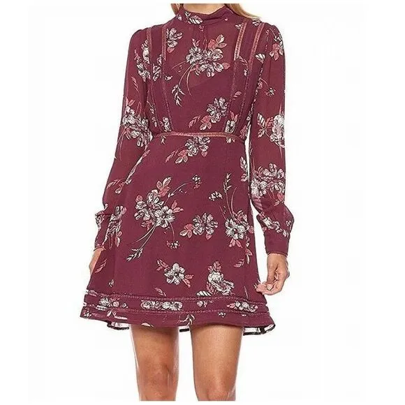 ATSR The Label Kirsten Floral Mini Dress A-Line Fit & Flare Size Small - Image 2
