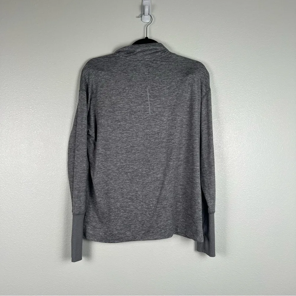 Nike Dri Fit 1/4 Zip Long Sleeve‎ Pullover Gray Sz L - Image 6