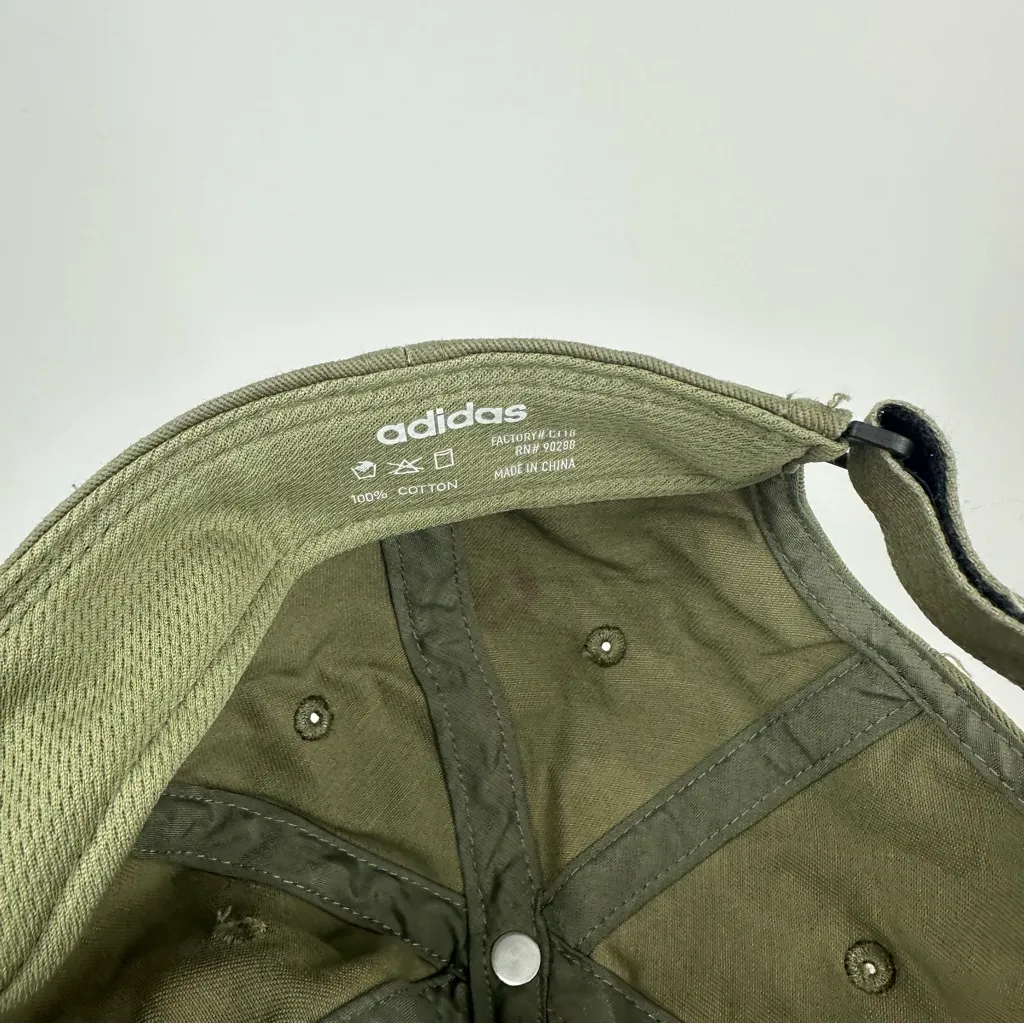 Adidas Custom Bleach Splatter Green Dad Hat OS Fall - Image 7