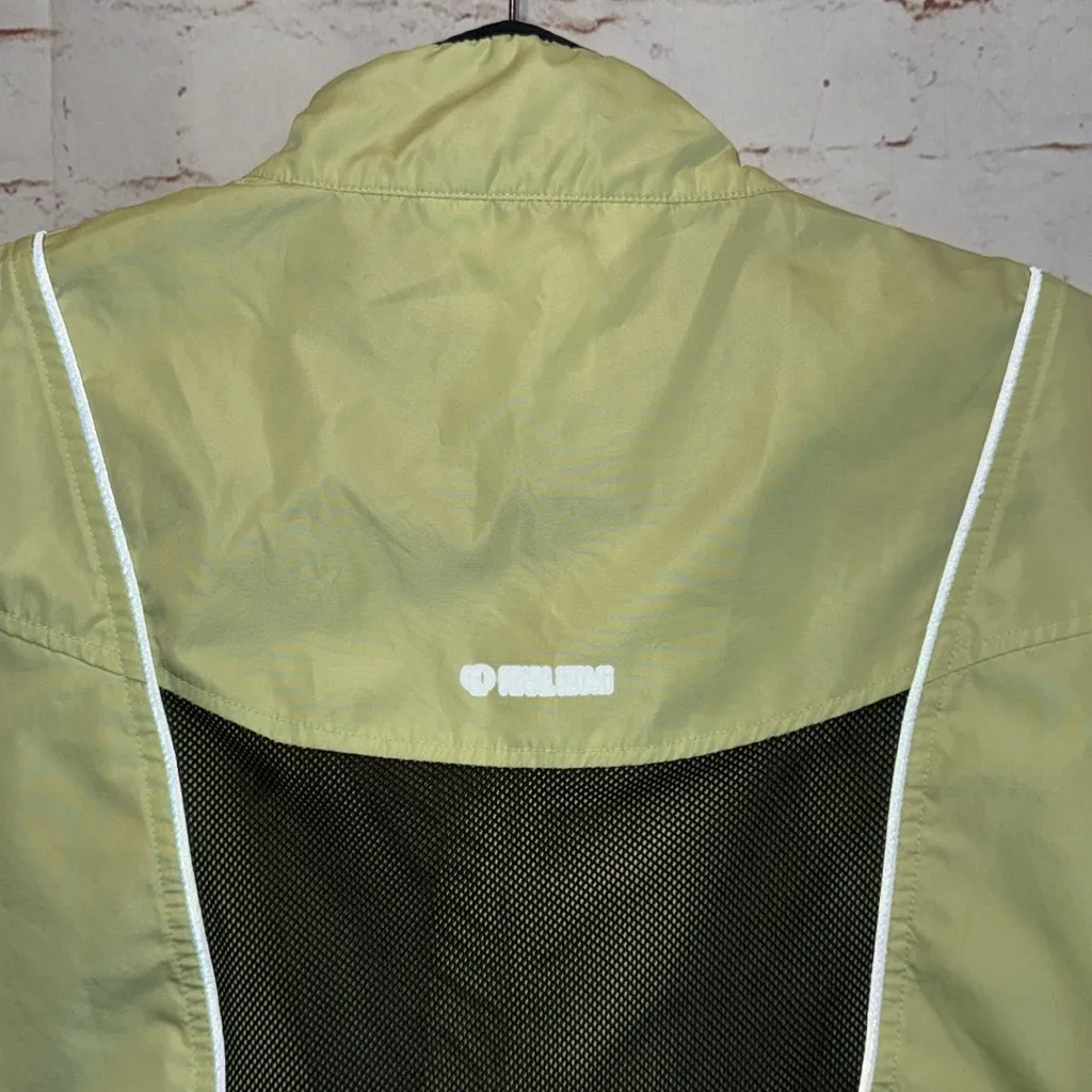 Pearl Izumi Green Sleeveless Zip-Up Vest cycling lightweight reflective L - Image 5