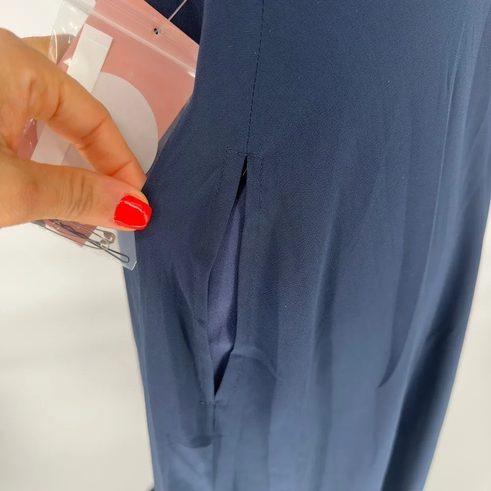 Birdy Grey women's Convertible Dress Devin Chiffon‎ Navy Size Medium - Image 9