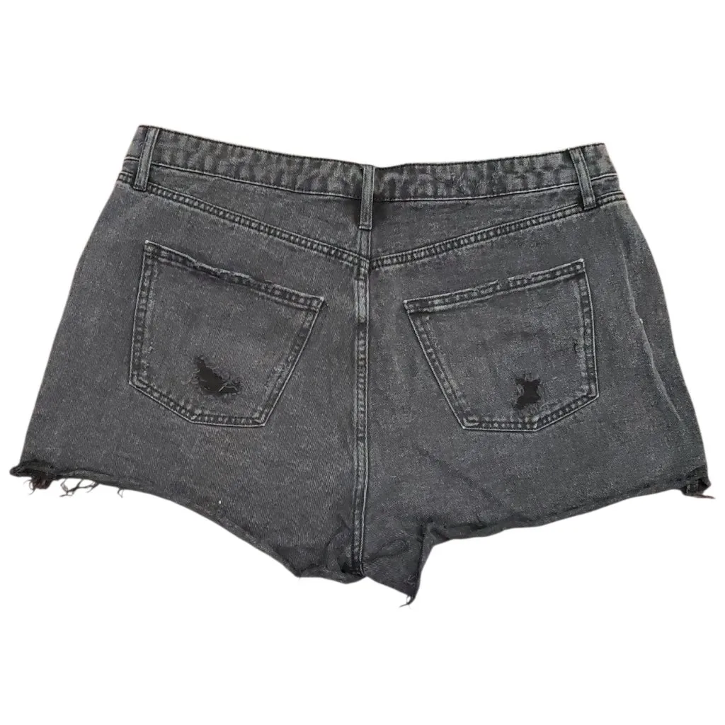Wild Fable Womens Black Distressed Super High Rise Cutoff Shorts 16 - Image 2