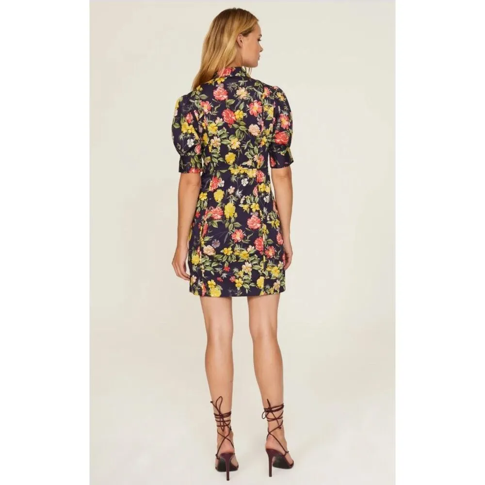 Marissa Webb Multi Floral Printed Puff Sleeve Dress 0 Rent the runway preloved $ - Image 2