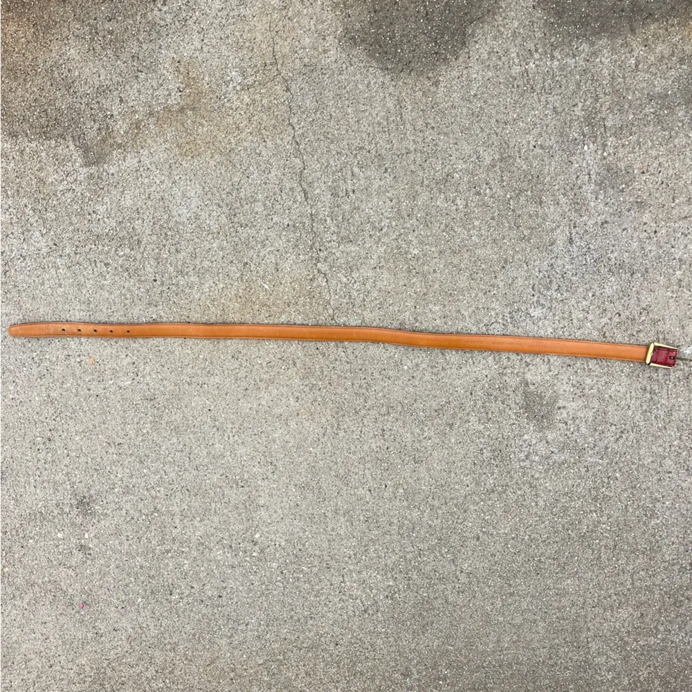 Vintage Christian Dior Elegant Red Leather Belt - Image 8