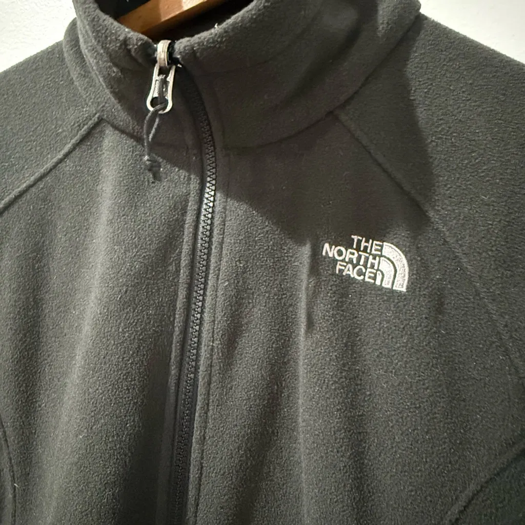 THE NORTH FACE Womens' Black Full‎ Zip Fleece Jacket Size Medium O - Image 2