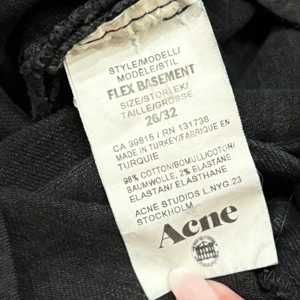 Acne Studios  Flex Basement Jean in Used Black - Image 6