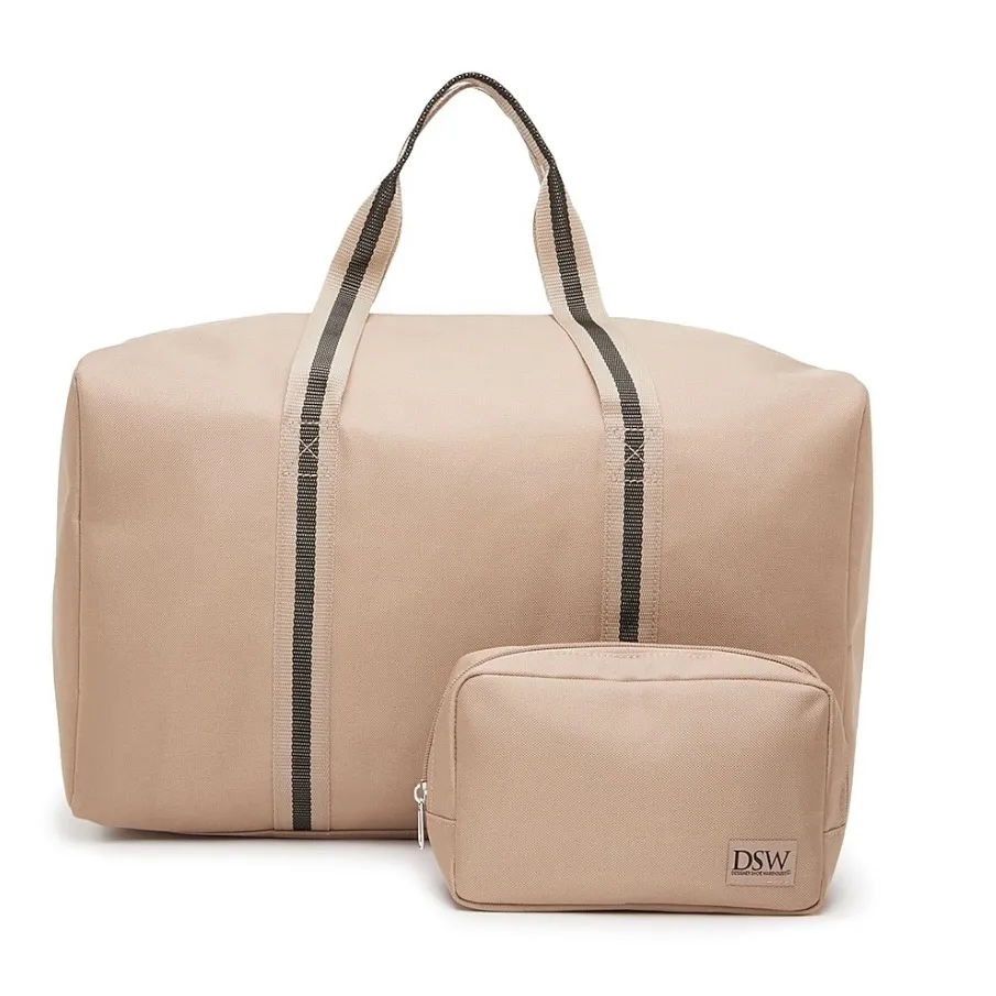 DSW Exclusive 2 pc set Weekender and Belt Sling bags in taupe and black - Image 2