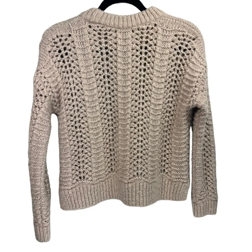 Madewell Windemere Wool Alpaca‎ Pointelle Pullover Sweater XXS - Image 2
