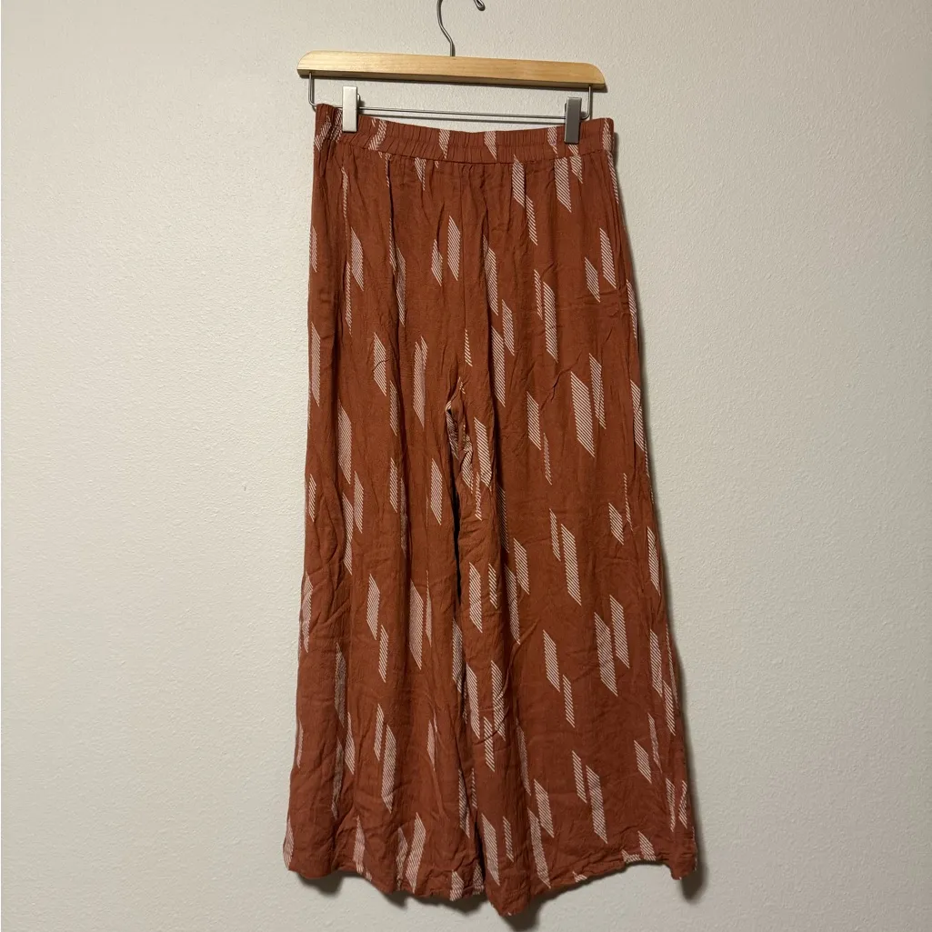 Bohme Rust Patterned Wide-Leg Pants - Image 5