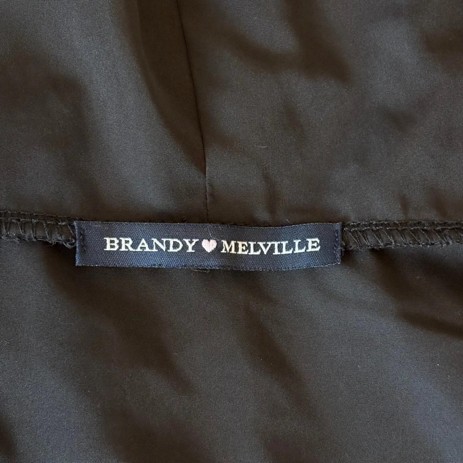 Brandy Melville Malibu California Lightweight Zip‎ Up Hooded Jacket Fits Med/Lg - Image 5
