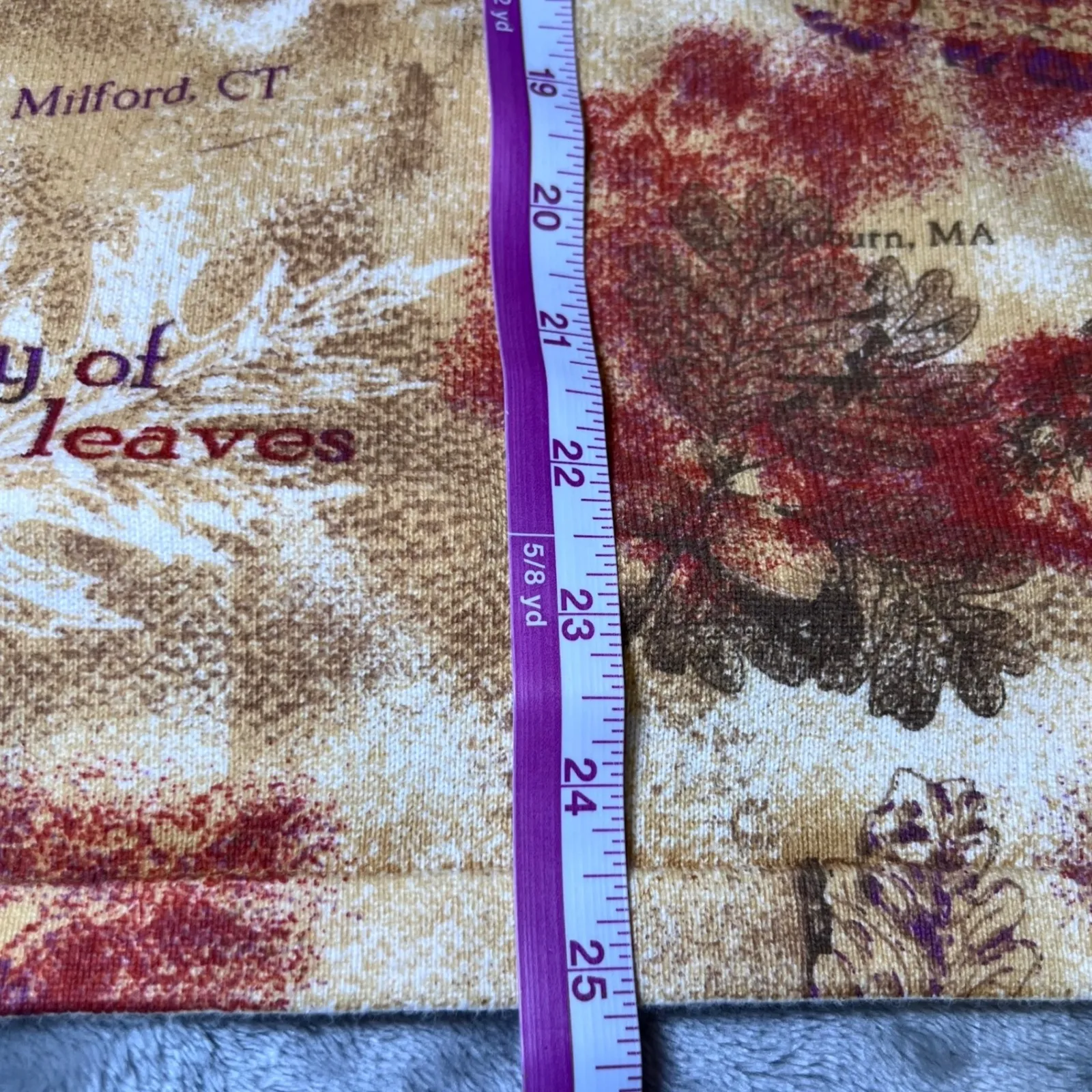 CJ Banks Fall Foliage Print Button Front Cardigan Sweater Womens 3X Autumn Leaf Tan - Image 9