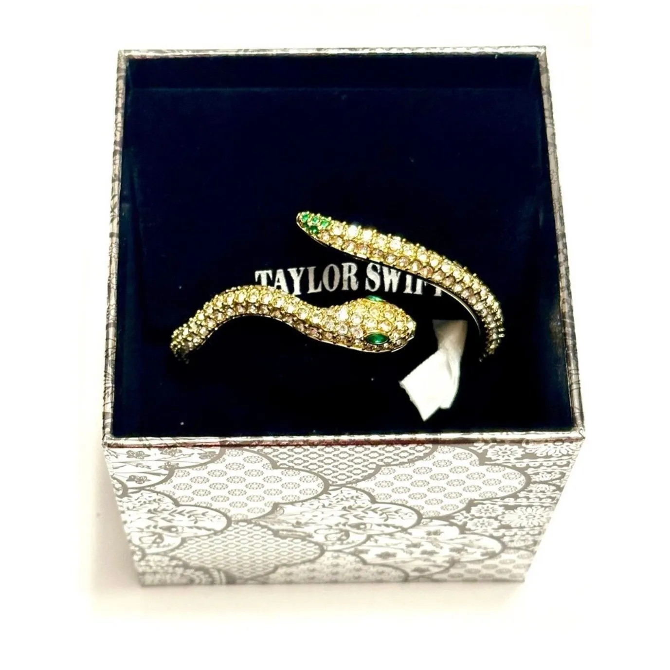 NWT Official Taylor Swift Reputation Snake Cuff Bracelet Gold One Size - Image 4