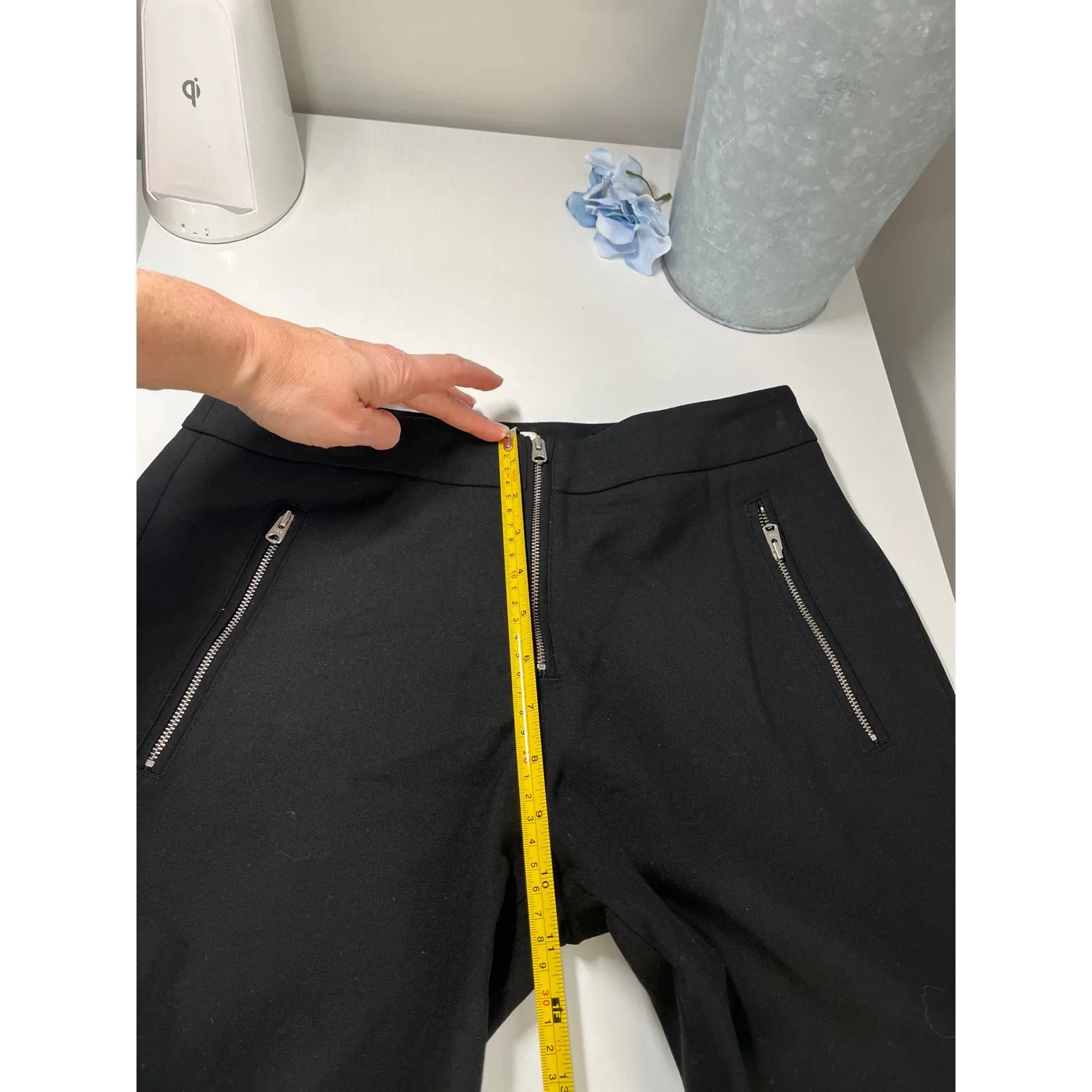 Wilfred Black Tailored Zipper Pocket Slim Fit Mid Rise Pants Size 6 - Image 6