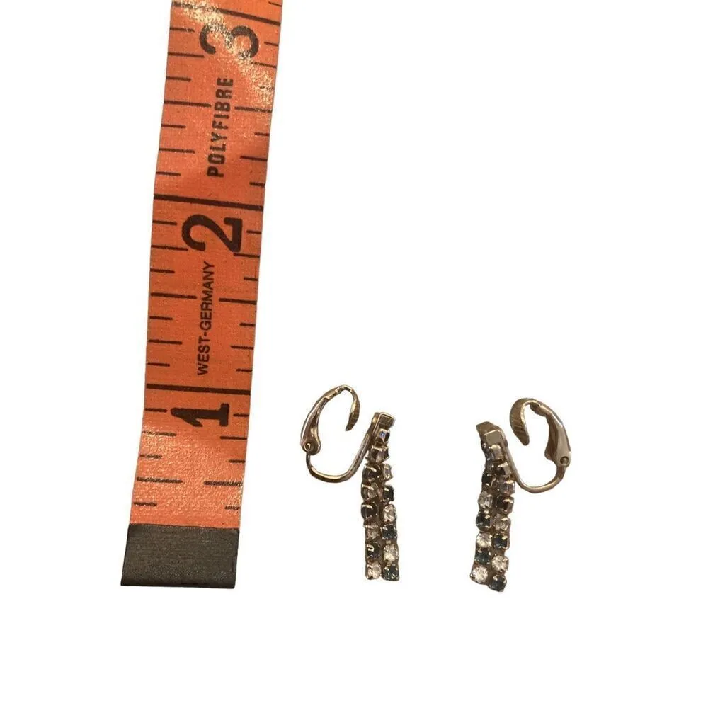 Black and Gold Avon Bracelet Necklace Earrings Set Clip Ons Vintage 70s 80s Jewe - Image 6