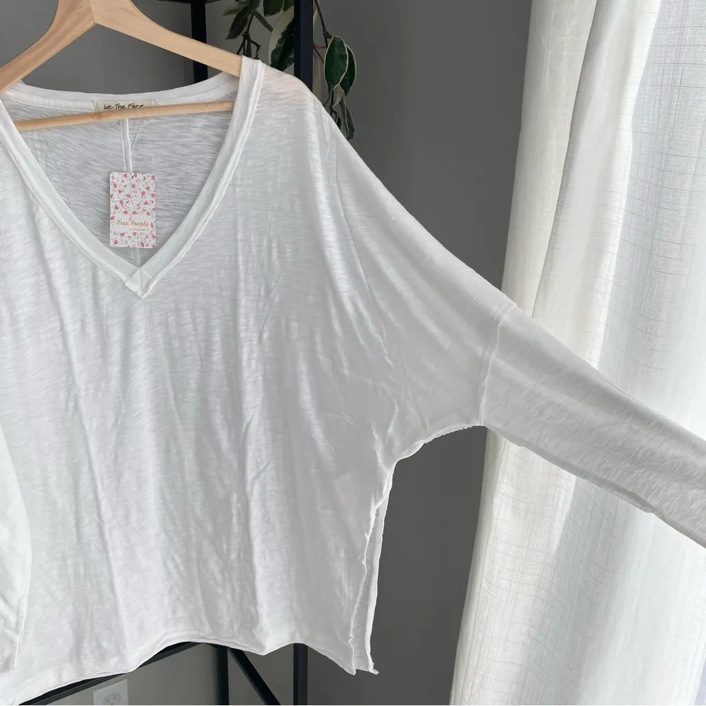 NWT Free People We The Free On My Mind Oversized Long Sleeve Tee Shirt - Image 2