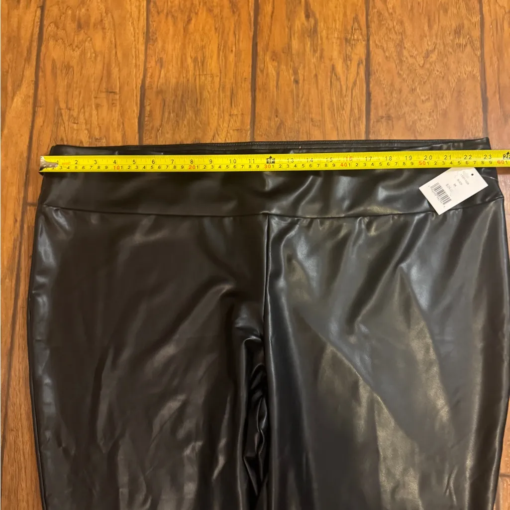 Daily Threads faux leather pull on leggings Women's Black Skinny Pants 3X NWT - Image 4
