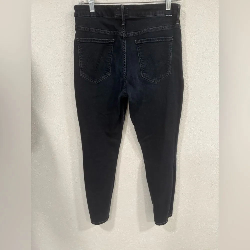 Mother High Waisted Looker Skinny Jeans Coffee Tea or Me Sz 30 Blue - Image 5