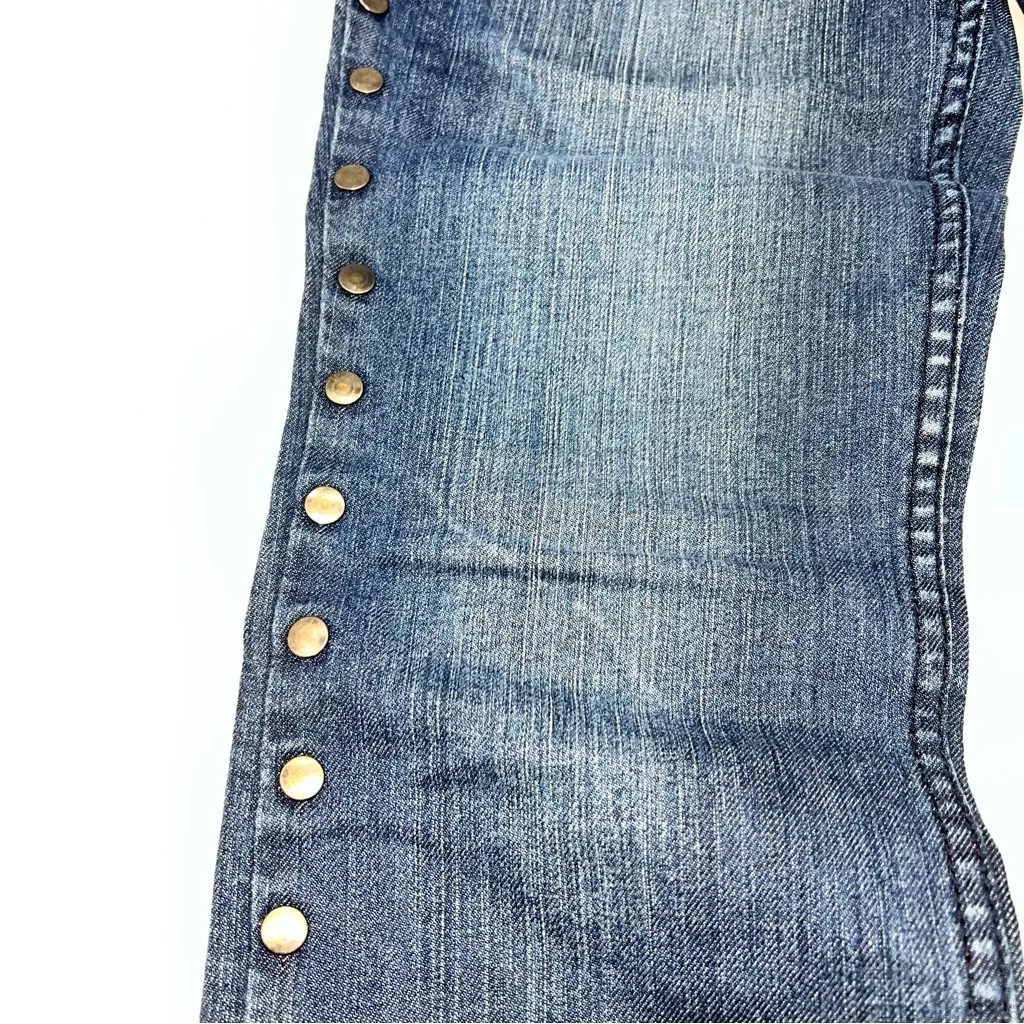 Zana-di Wormen's Skinny Dark Wash Jeans w/Studs Down the Outer Thigh-Jr. Size 9 - Image 11