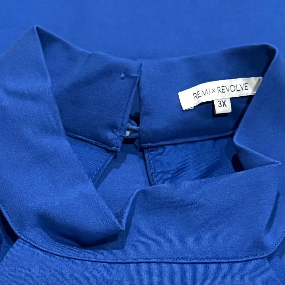 Remi x Revolve Carli Mini Halter Dress in Baltic Blue Women's Size 3X - Image 8