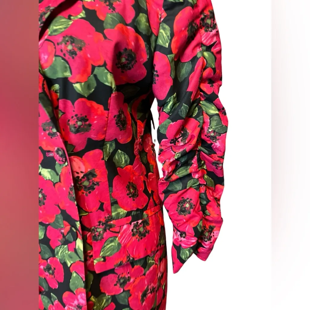 Zara Women Floral Print Dress Blazer 3137/029 Blogger Fav Size small no … - Image 10