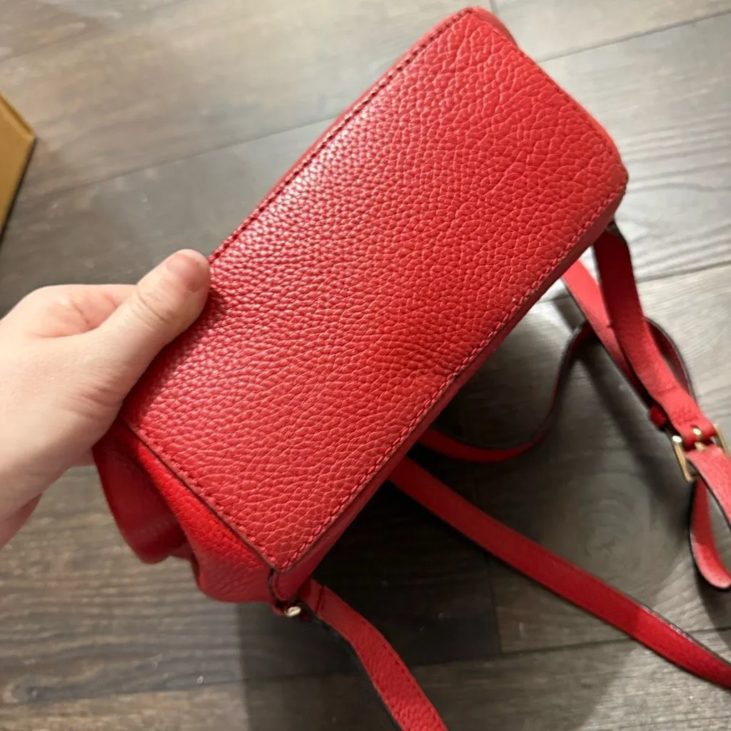 Kate Spade Women’s Jackson Street Keleigh Red Backpack Leather - Image 3