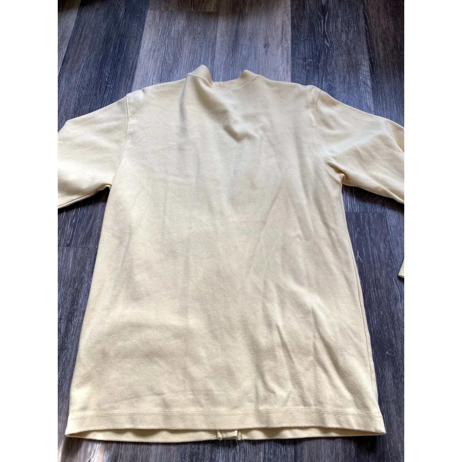 Butter Yellow Cotton Oversized Cardigan Cottage Preppy Heritage Grandpa Layering - Image 8