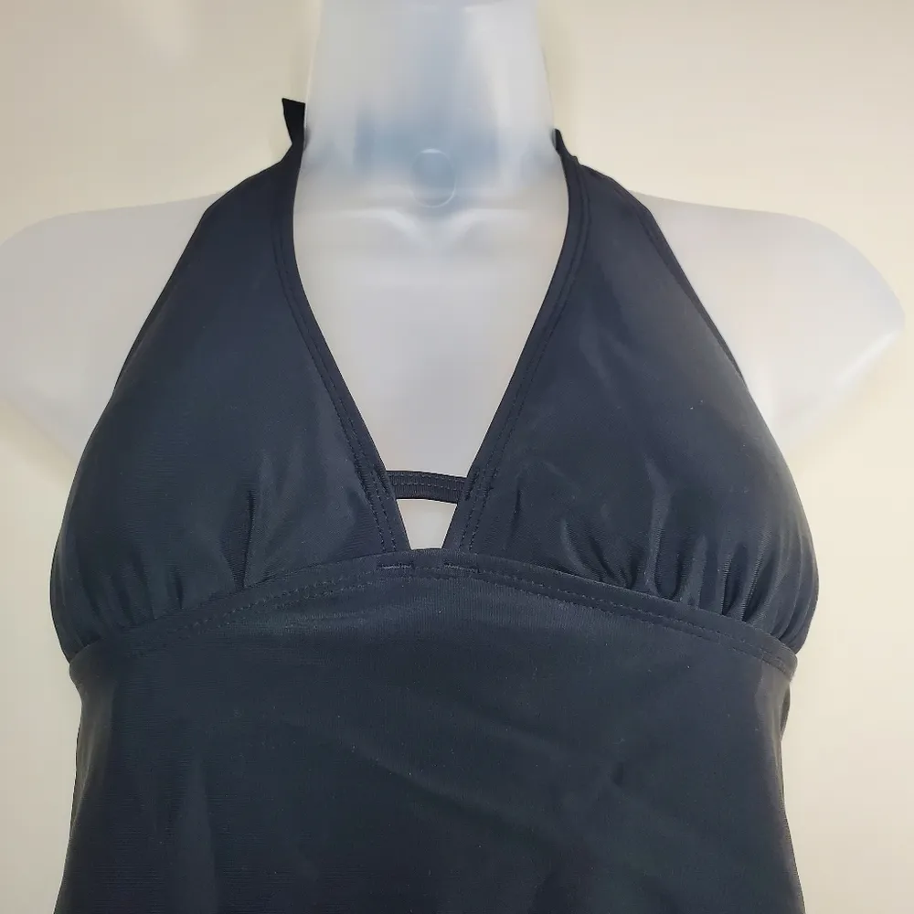 Old Navy Black Halter Tie Swim Top Small Petite - Image 4