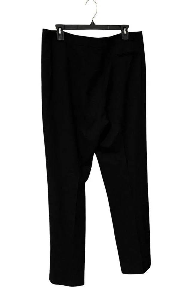 Lafayette 148 Virgin Wool Black Item Cropped Style E0901207 Pants Size 14 - Image 4