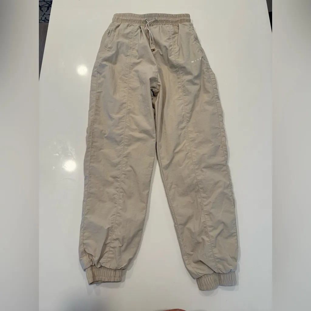 Wilo Women’s Tan Athletic Joggers Baggy Pants Size XS - Image 3