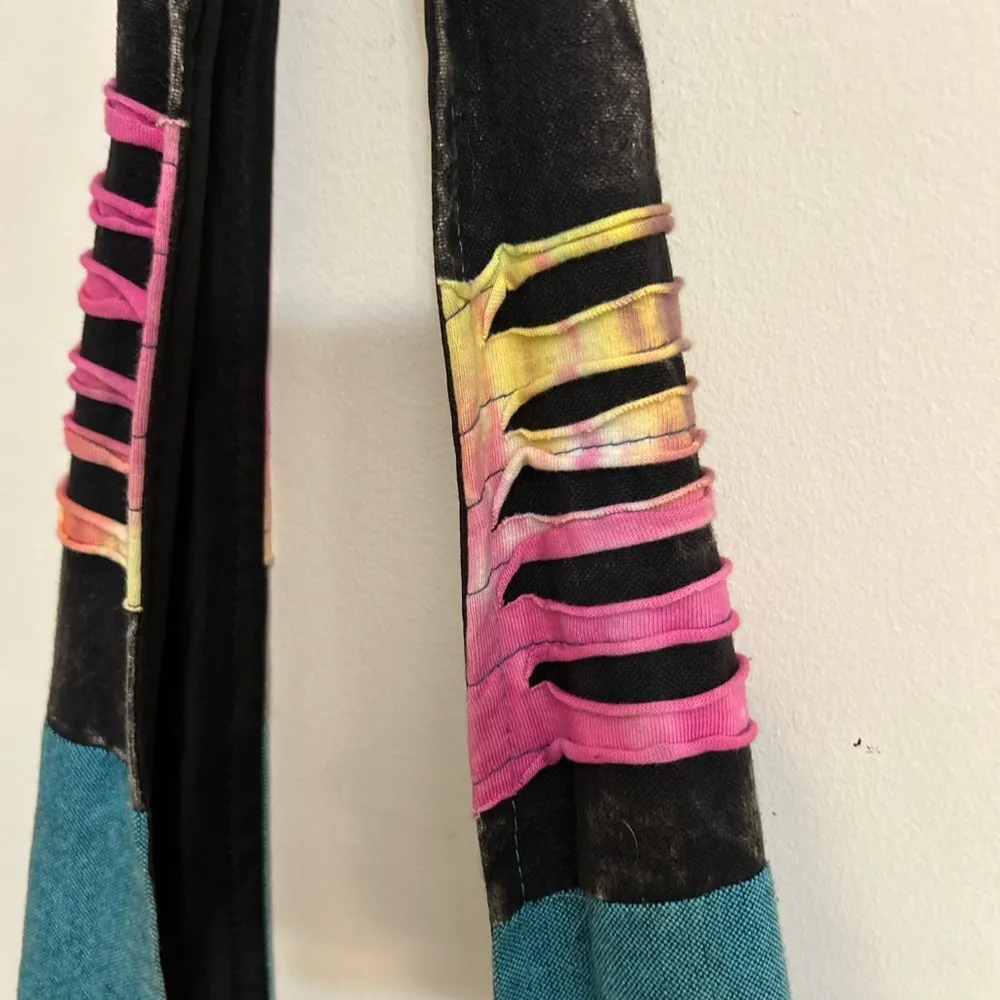 Flying High Boho Blue Multicolor Embellished Shoulder Crossbody Bag - Image 10