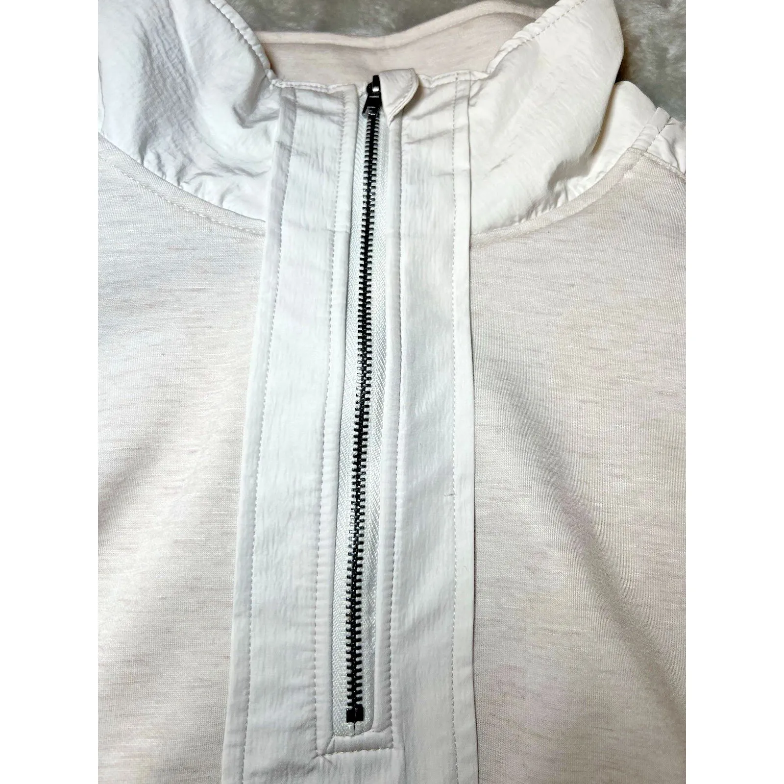 90 Degree by Reflex Scuba Divergent 1/2 Zip Womens Size Large‎ Tan Pocket NWT - Image 5