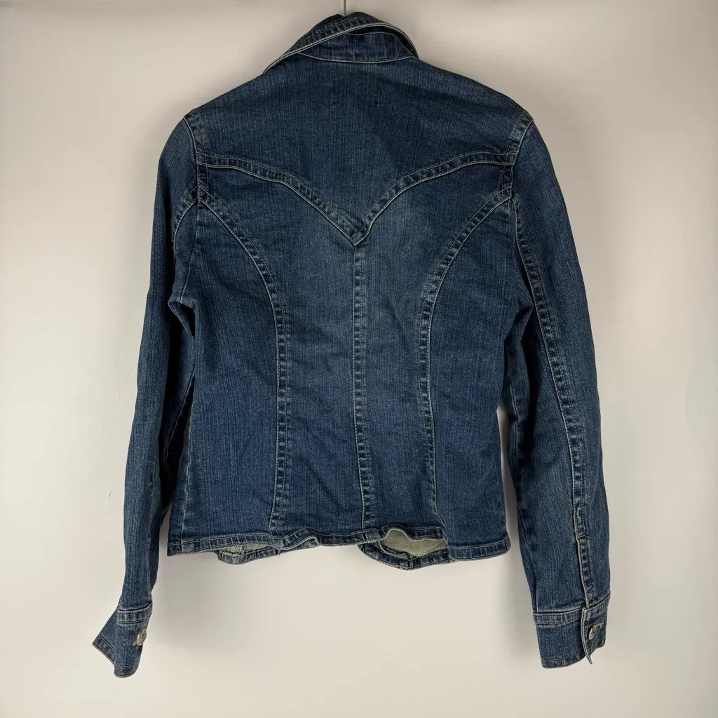 Vintage Blue Denim Jacket Size 6 - Image 4