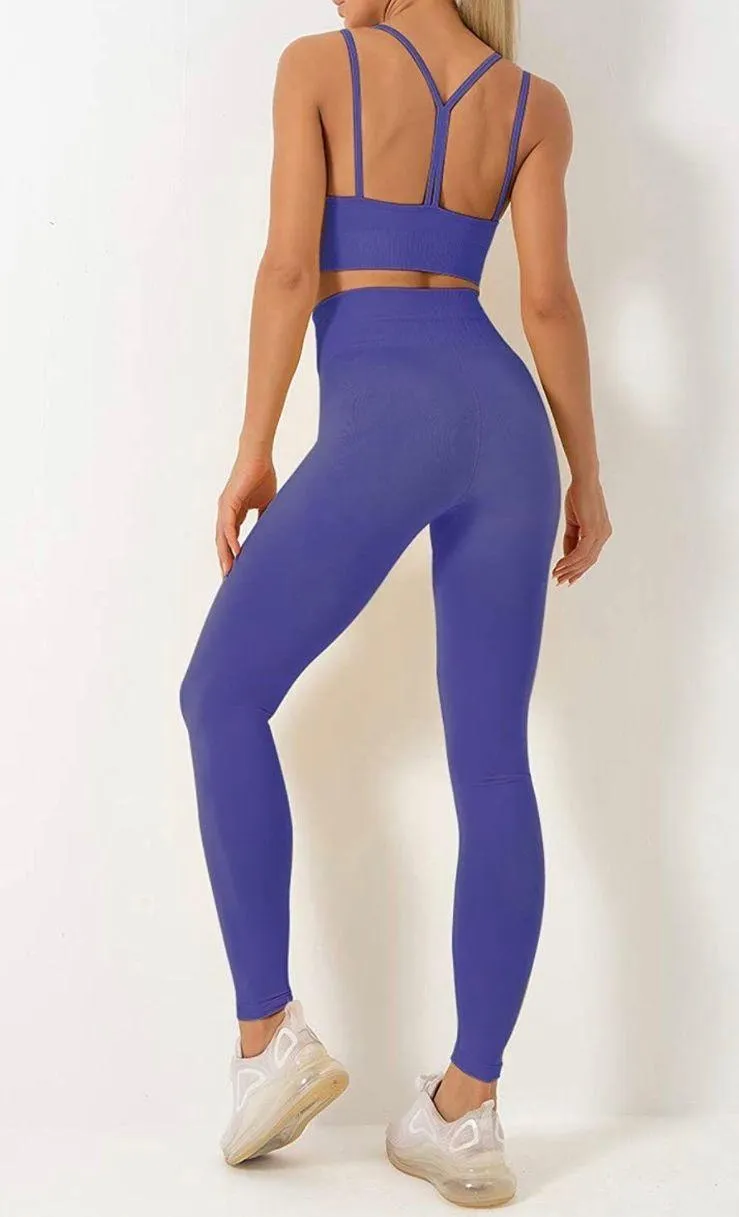 Workout/ Yoga Set Purple Size M - Image 2
